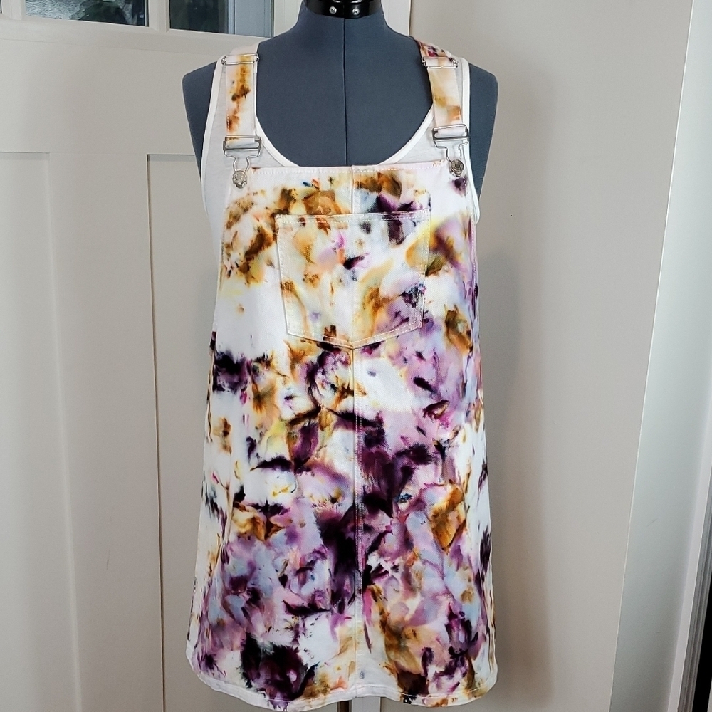Vero Moda Denim Tie-Dye Overall Dress - XL